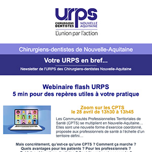 Newsletter URPS CD NA – Avril 2022