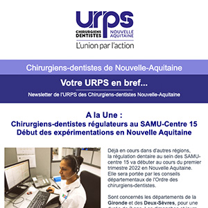 Newsletter URPS CD NA – Octobre 2021