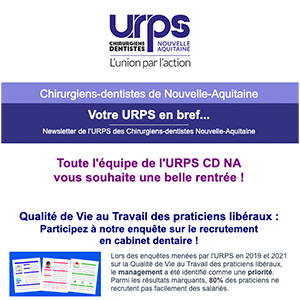 Newsletter URPS CD NA – Septembre 2021