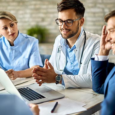 Visuel réunion professionnels de santé